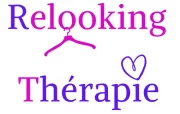 Logo Relooking Thérapie ,composé d'un cintre sur le O et d'un cœur sur le I