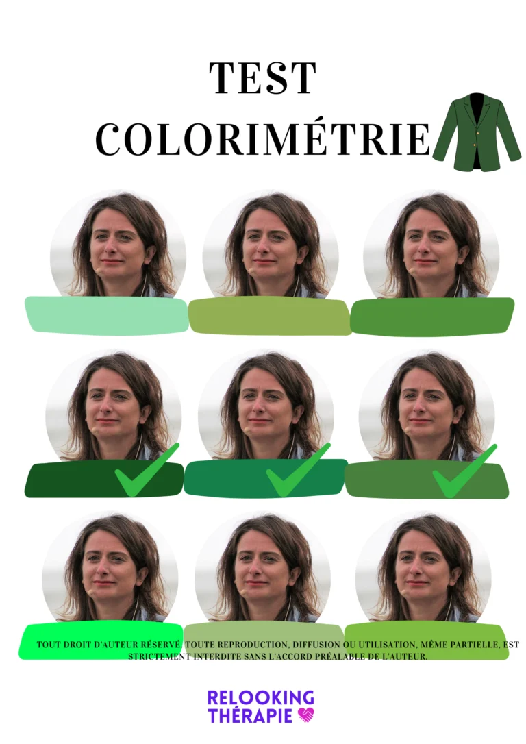 test de couleurs sur Marine tondelier